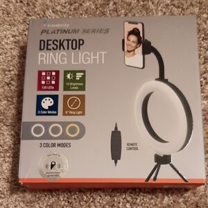 Velocity Platinum Series Desktop Ring Light - Black